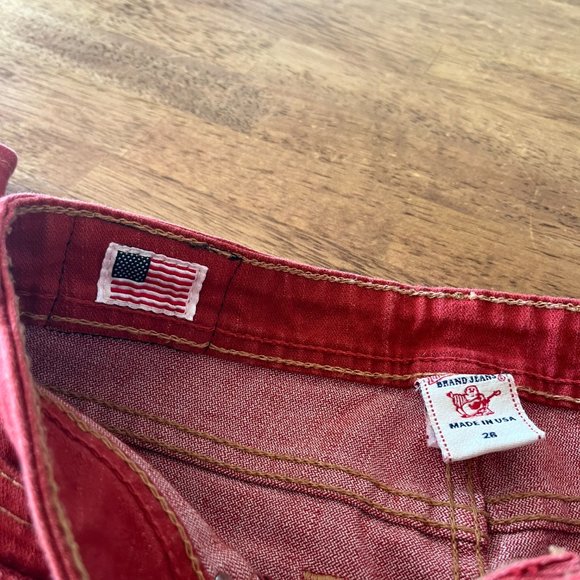 True Religion red leggins size 25 - Picture 7 of 7
